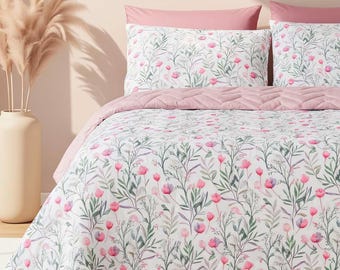 新品 キャスキッドソン プロヴァンスローズ ベッドリネン Cath Kidston Vintage Style Quilt: Rosy Floral Double Bed Cover
