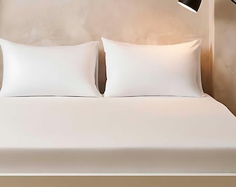 White Single 0 Cotton Flat Sheet