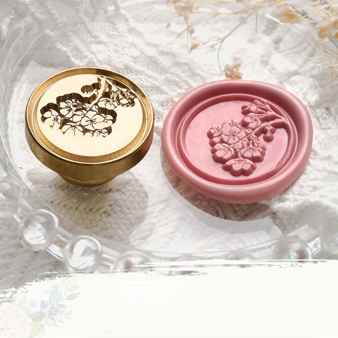Rose Flower 1 / Custom Wax Seal / Wax Seal / Wax Seal Stamp / - Etsy