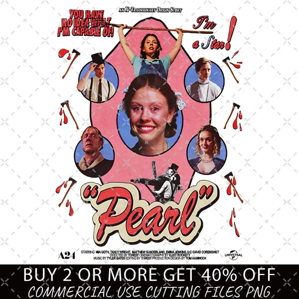Pearl Movie Png, Horror Movie Fan Png, Scary Movie Png, Pearl Png, Halloween Spooky Png, Gift for Horror Movie Fan