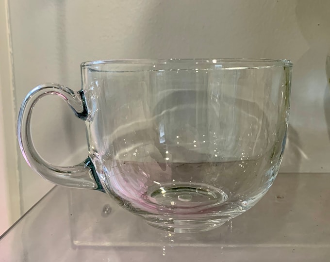 Clear Glass Teacup Planter With Drainage Hole Etsy