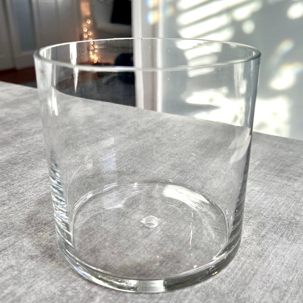 Glass Planter With Drainage Etsy