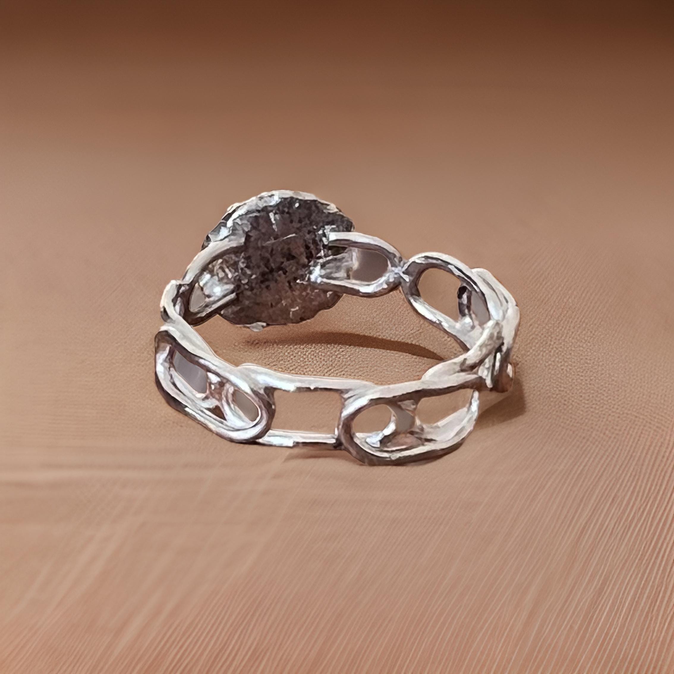 Ivy Silver Ring Adjustable, Elven Leaf Ring, Botanical
