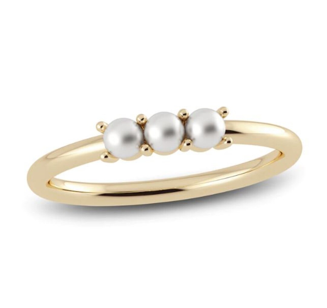 Triple Pearl Ring