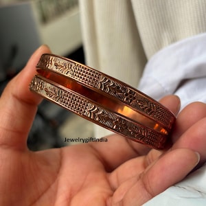 2 Set Of Bangle ,Copper Bangle , Handmade Bangle , Designer Copper Bangle ,Minimalist Jewelry Bangle , Women Bangle , Gift For Her ,