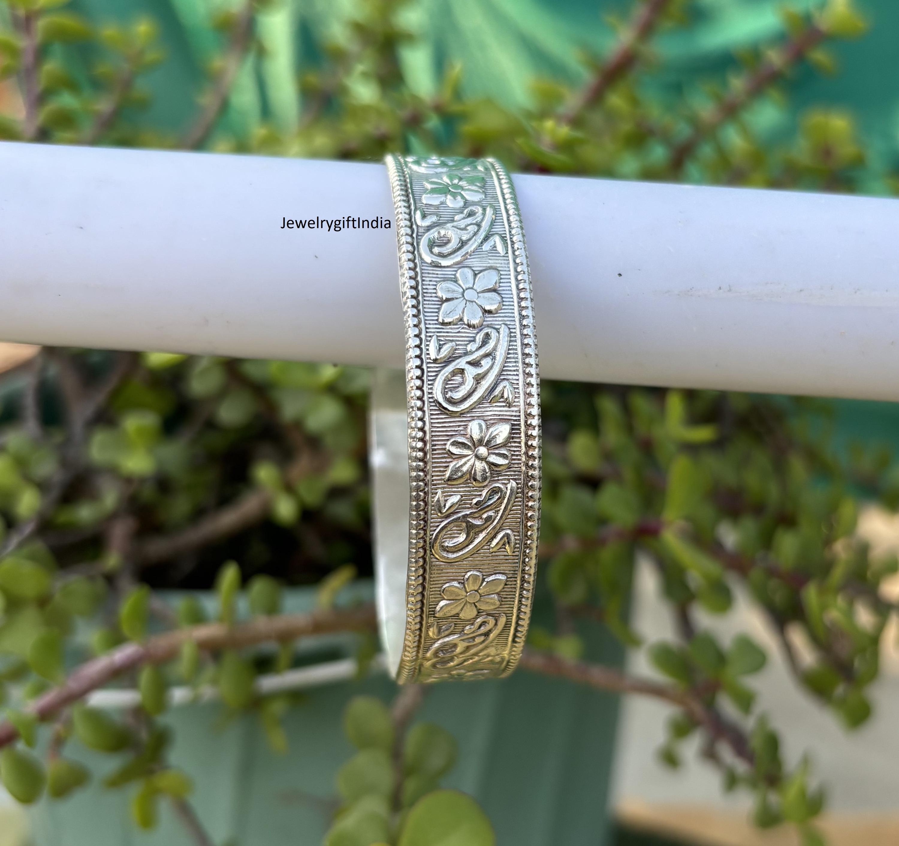 Bracelet En Argent 925 Avec Perles - Signé JAB - Occasion Bon État