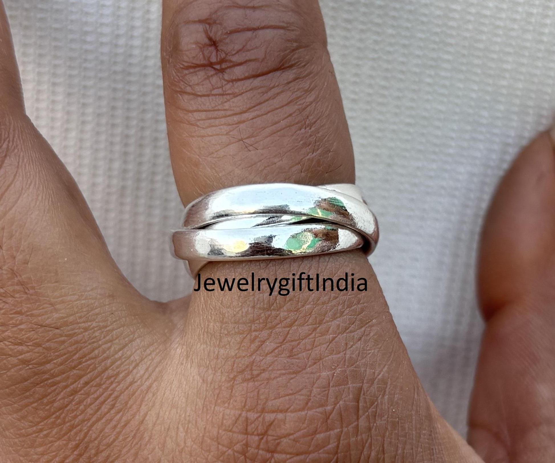 Cartier シルバー バンドリング Cartier 18k White Gold Love Band 5.41mm - Estate Diamond Jewelry