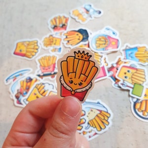 Pommes Sticker - 35 lustige Sticker von Pommes