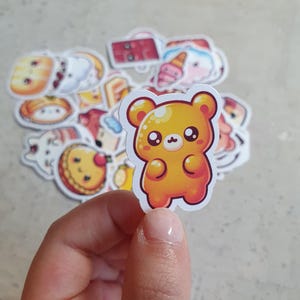 Süßigkeiten Sticker - 35 lustige Sticker von Süßigkeiten
