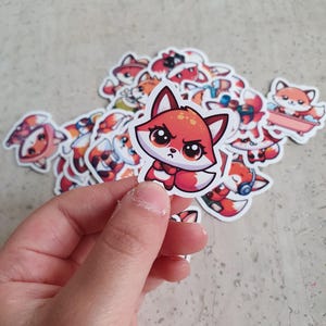 Fuchs Sticker - 35 lustige Sticker von Füchsen