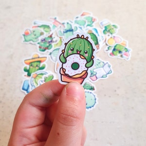 Kaktus Sticker - 35 lustige Sticker von Kakteen