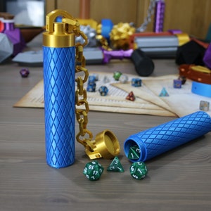 Nunchucks D&D Dice Holder / 3D Printed / DnD Gift / DIce Bag / Dungeons and Dragons / Monk Gift /