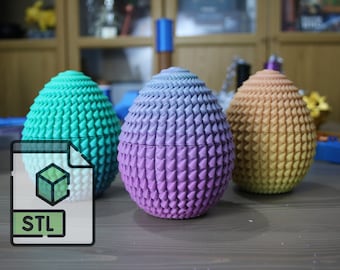 Dragon Egg STL / Digital download / D&D Dice Holder / Chocolate Holder / Easter Gift / Piggy Bank