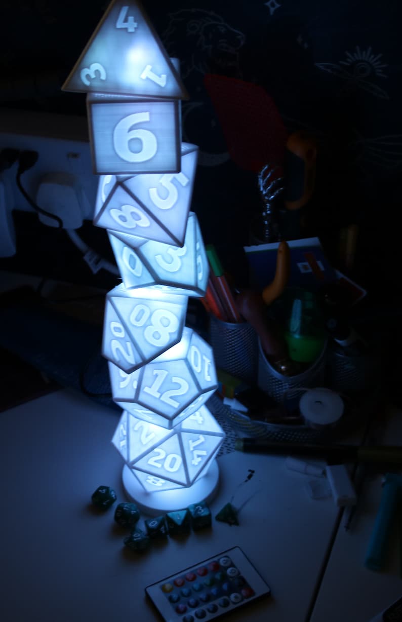 Dice Light / D&D Desk Light / 3D Printed/ Dnd Gift - Etsy