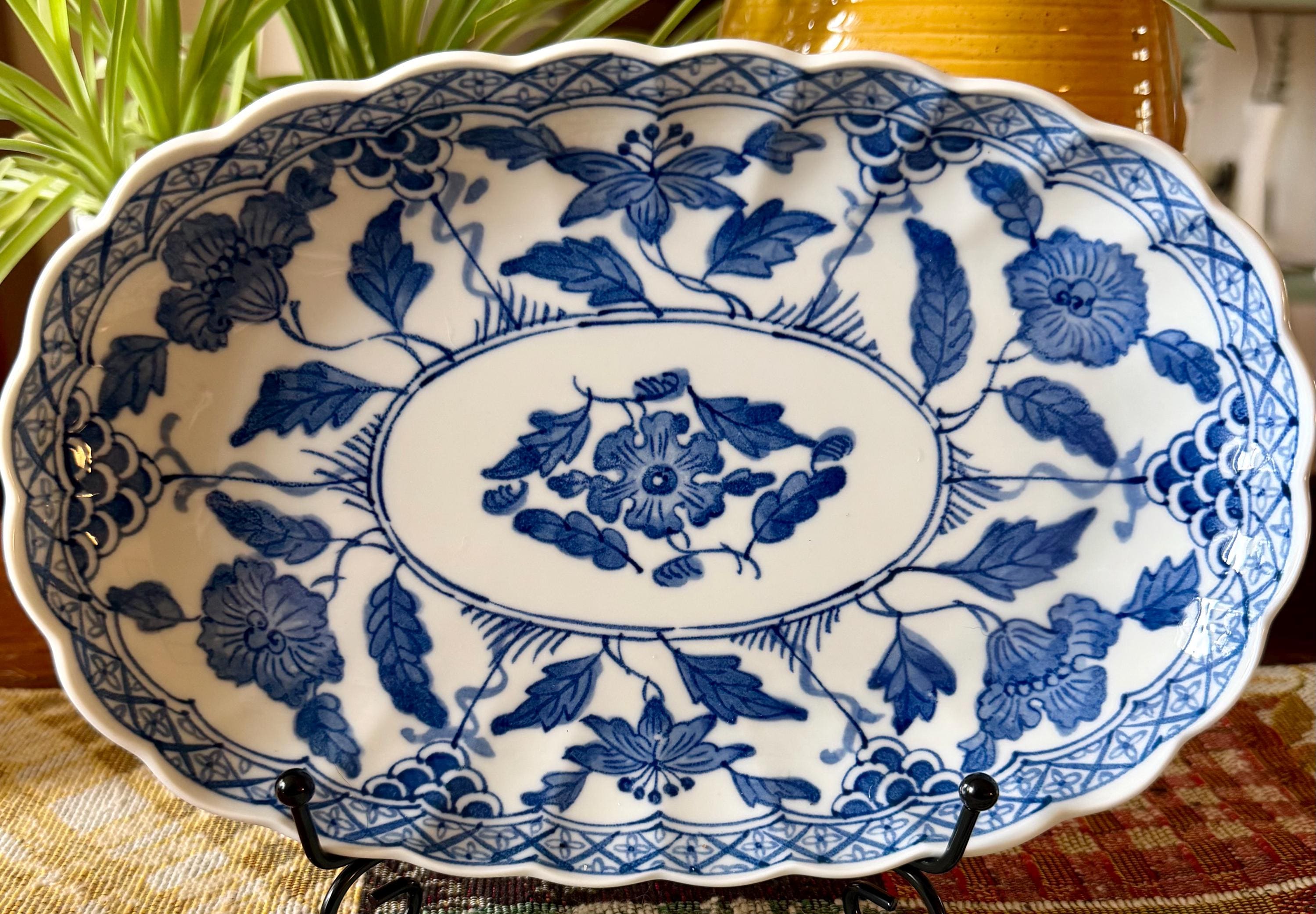 Small Blue Plate Made in Japan - Etsy