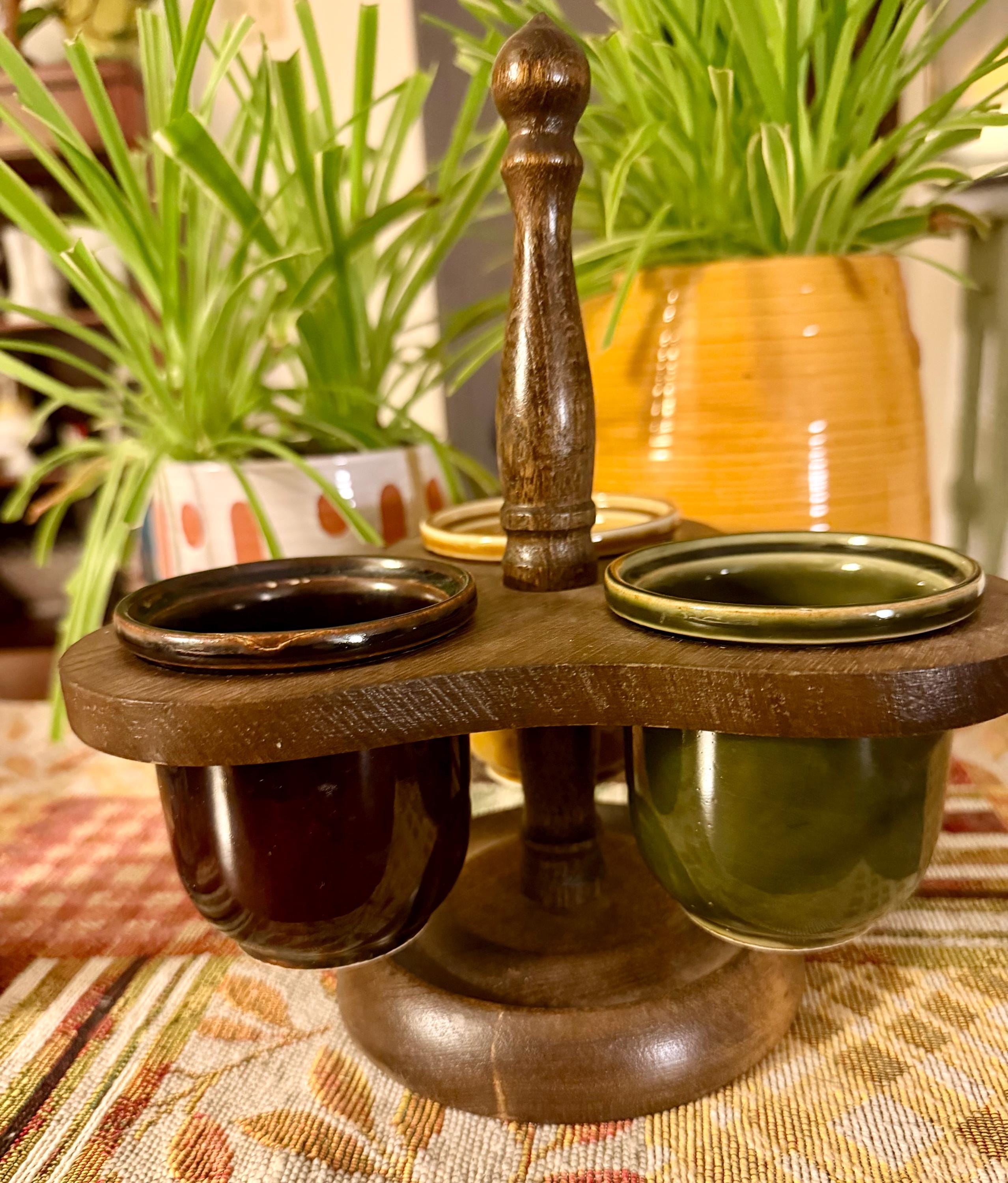 Vintage Condiments Set Caddy - Etsy