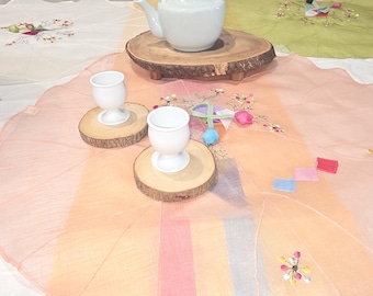 Korean Patchwork Tea Mats Korean Placemat Traditional Ramie Food Cover Tea Table Cover Korean Traditional Gift Home Decor Korean Art