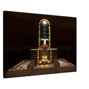 Dhyanalinga Canvas - &#39;Guru&#39;s Wish&#39;, Isha Yoga, Sadhguru Wall Art, Dhyanalinga Picture, Multiple Sizes