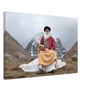 Sadhguru - ‘Abode’, Canvas, Isha Yoga, Sadhguru Wall Art, Multiple Sizes