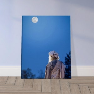 Sadhguru Canvas Art - &quot;Flirtations&quot; - Spiritual Wisdom for Your Space - Isha Yoga Guru Meditation Decor - Tranquil Conscious Gift