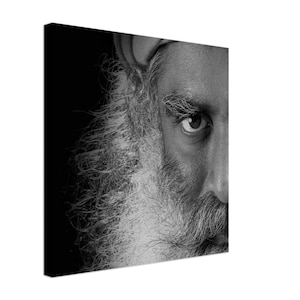 Sadhguru - ‘True Guru’, Canvas, Isha Yoga, Sadhguru Wall Art, Sadhguru Picture, Multiple Sizes