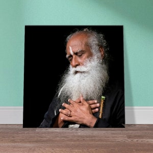 Sadhguru Canvas Art - &quot;Part of Me&quot; - Spiritual Wisdom for Your Space - Isha Yoga Guru Meditation Decor - Tranquil Conscious Gift