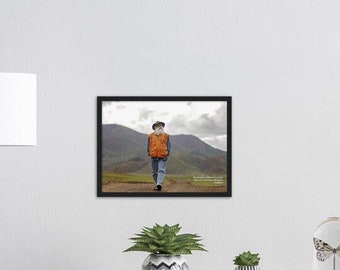 Sadhguru - Wooden Framed Poster, Deathless Stillness, Premium Matte Paper, Isha Yoga, Sadhguru Wall Art, Sadhguru Picture, Multi Color
