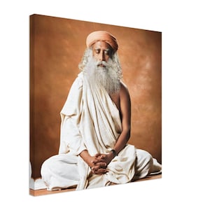 Sadhguru - ‘Shambhavi’, Canvas, Isha Yoga, Sadhguru Wall Art, Sadhguru Picture, Multiple Sizes