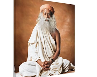 Sadhguru - ‘Shambhavi’, Canvas, Isha Yoga, Sadhguru Wall Art, Sadhguru Picture, Multiple Sizes