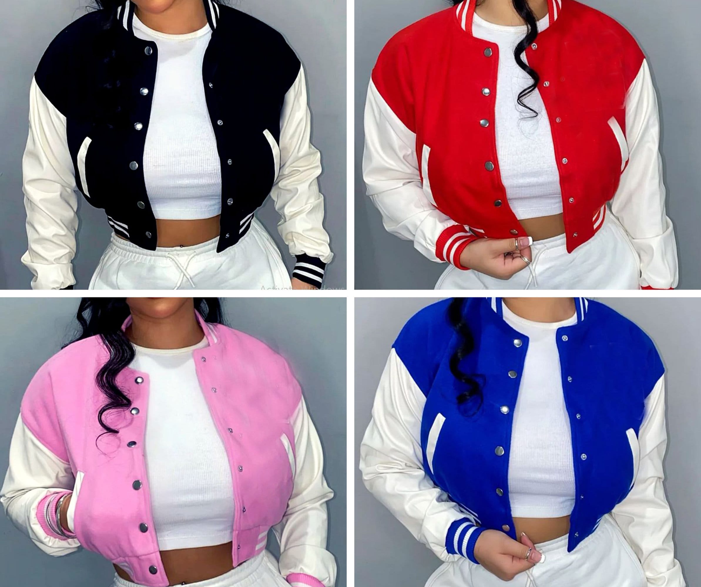 Crop Bomber Jacket -  Canada