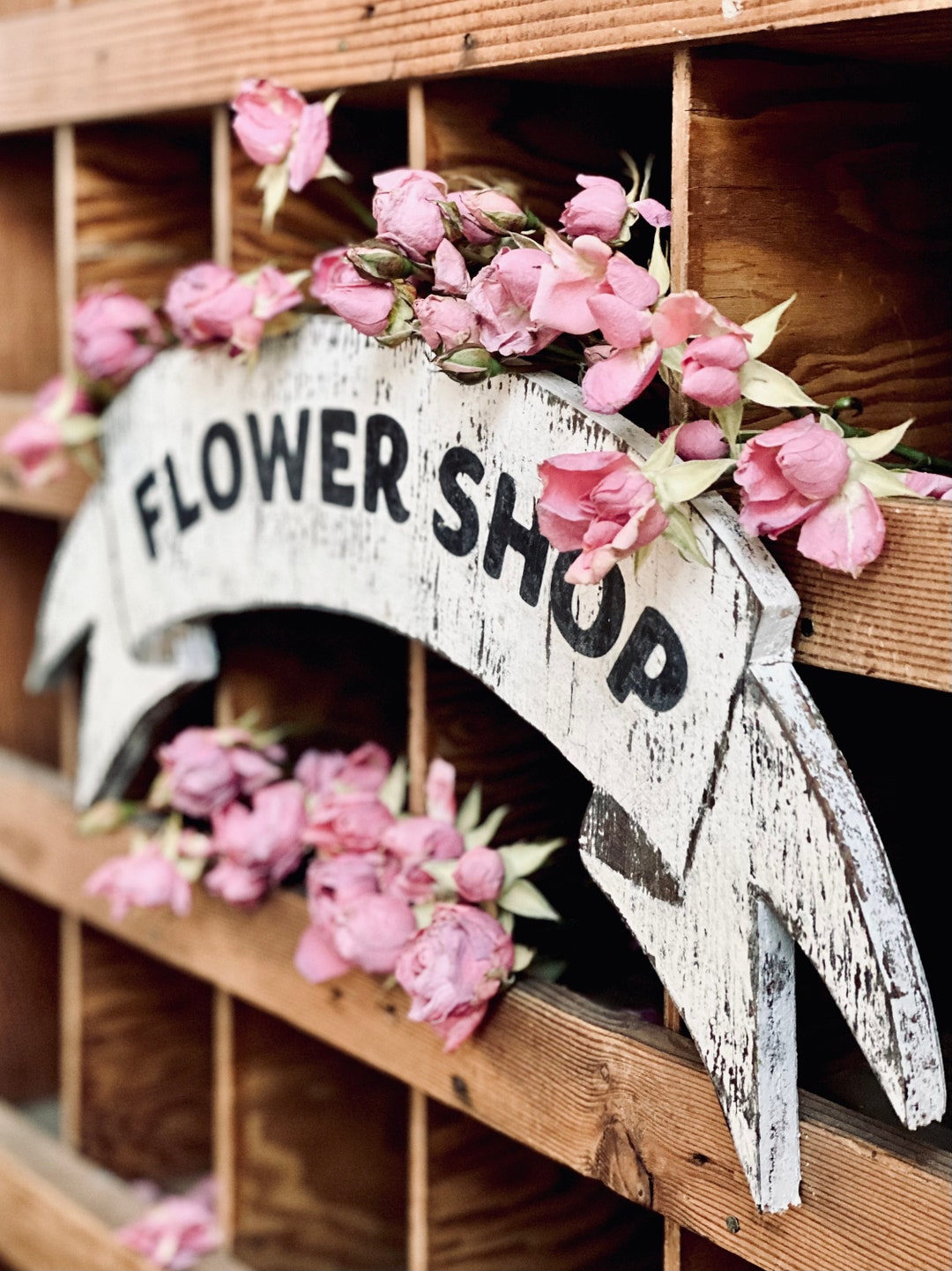 Flower Shop Sign Etsy
