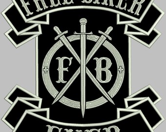 Free Biker Ever – back patch, or with your desired text – in various sizes