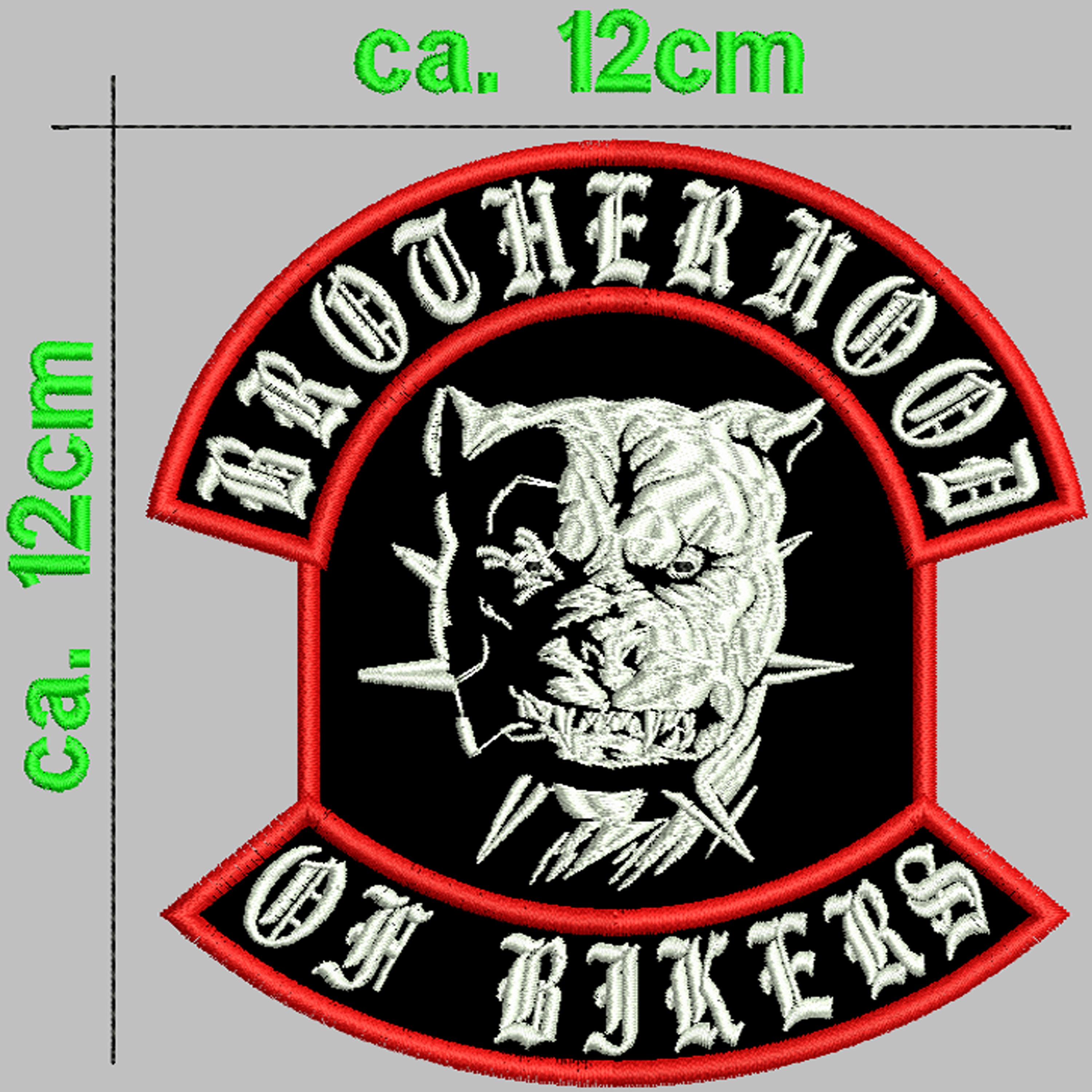 Biker Kutten Front Tab, M 1800 R, Motorrad Rocker Patch Aufnäher Abzeichen