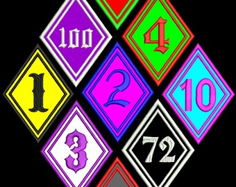 Raute mit deinem WUNSCHTEXT oder ZAHL , Aufnäher ,Patch ,MC, Biker Kutte ,Club