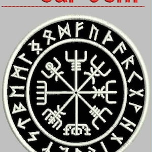 Vegvisir The Magic Compass Of Vikings Patch Diameter 9 cm