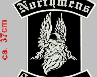 Nordhmen's Sons of Odin – back patch, or with your desired text