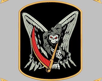 No Risk No Fun  Patch, Aufnäher Rückenpatch