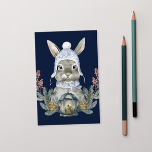 Seasonal card with cute Bunny