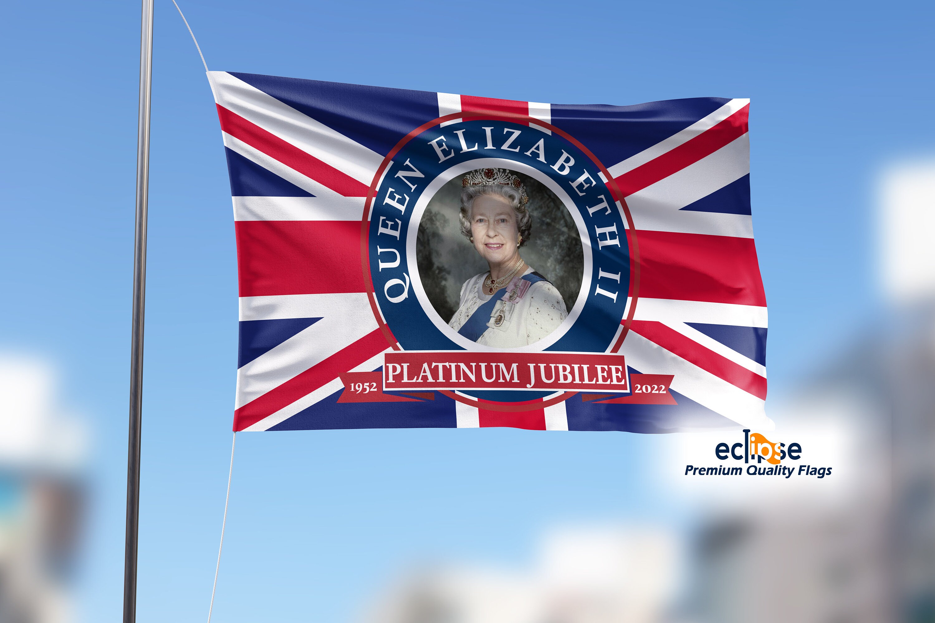 ガーランド ユニオンジャック 英国旗 プラチナジュビリー エリザベス女王