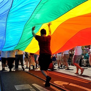 HUGE Intersex Progress Pride Flag – 50x30 Ft Polyester Pride Banner also other smaller sizes available