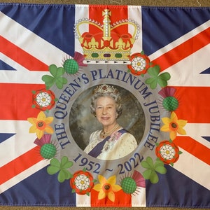 Queens Platinum Jubilee Flags Jubilee souvenir flags banners