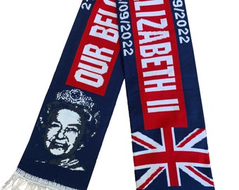 Queen Elizabeth II Official Souvenir Official Gift queens Hand Finished Mourning Funeral scarves RIP our Queen
