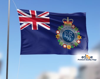 5x3ft Queens Platinum Jubilee Flags Jubilee souvenir 2022 flags banners official jubilee logo