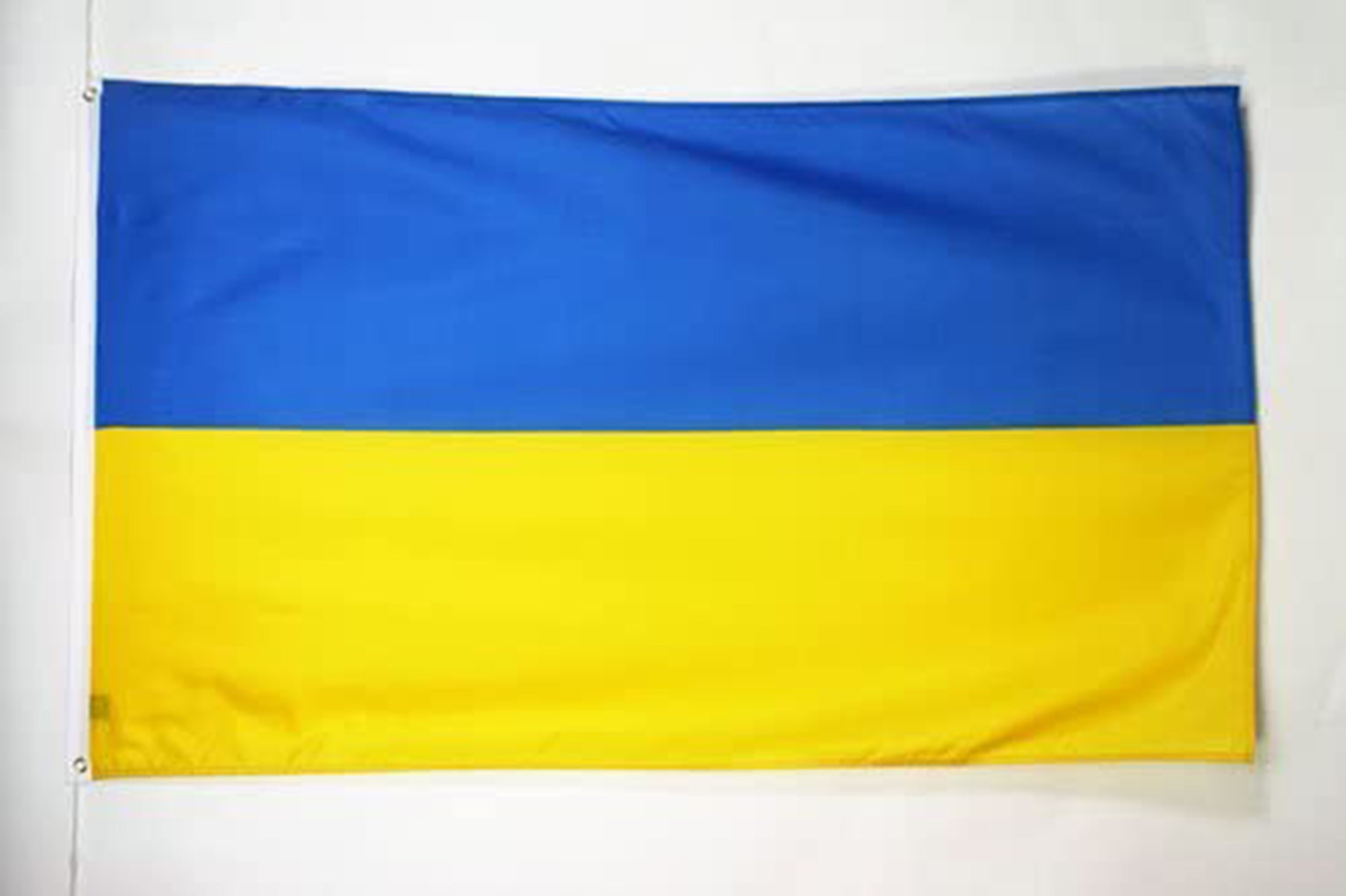 UKRAINE FLAG 5 X 3 FT (150cmx90cm) FABRIC UKRAINIAN FLAG GREAT QUALITY IN STOCK | UK - Foto 5