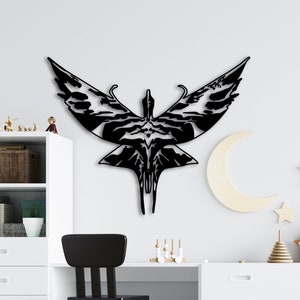 Exotic Bird Silhouette Metal Decor, Avatar Birds IKRAN Metal Wall Decor, Move Character Pandora Birds Metal Wall art,  Sci-Fi Wall Decor