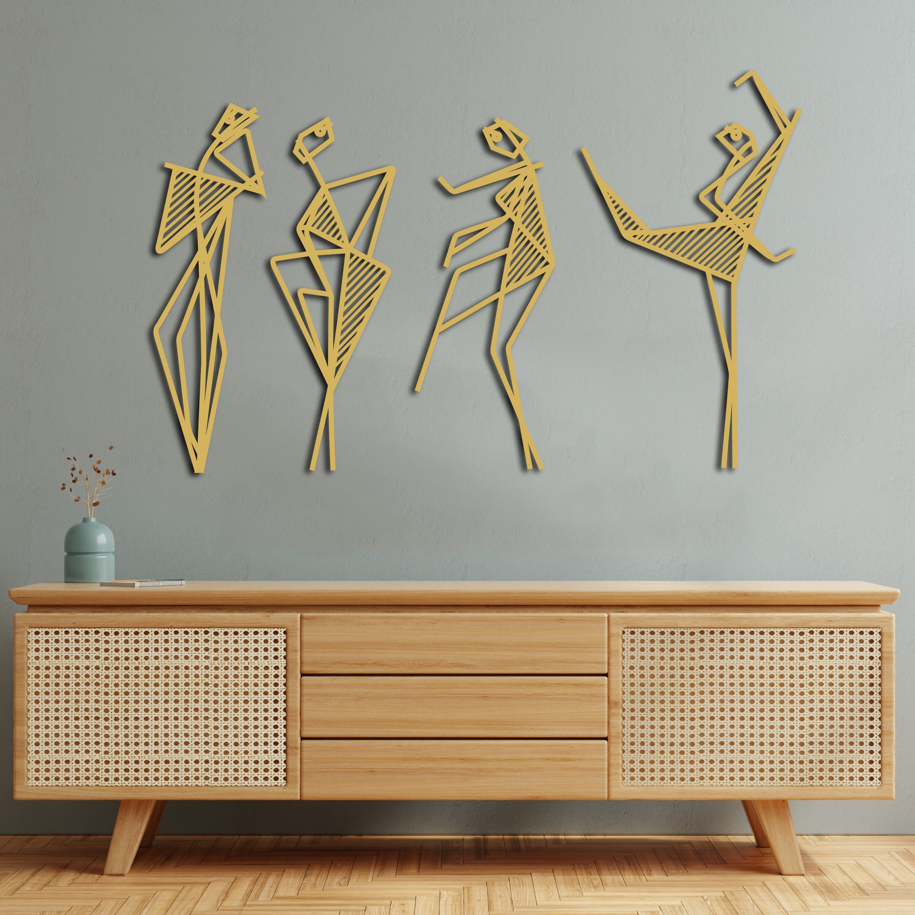 Xedatric Dynamische Tänzerin Metall-Wandkunst – 23,4x38,4 Cm, Hip-Hop-inspiriert, 3D-Skulptur Für Jugendzimmer & Dekoration