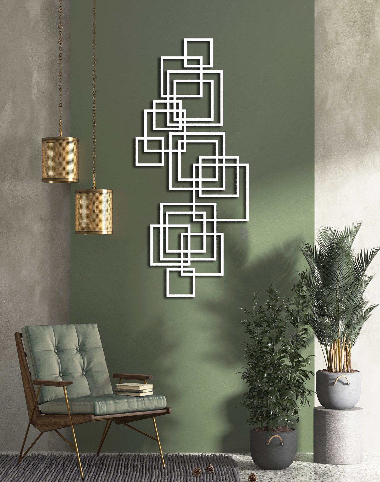 Geometric Metal Wall Art