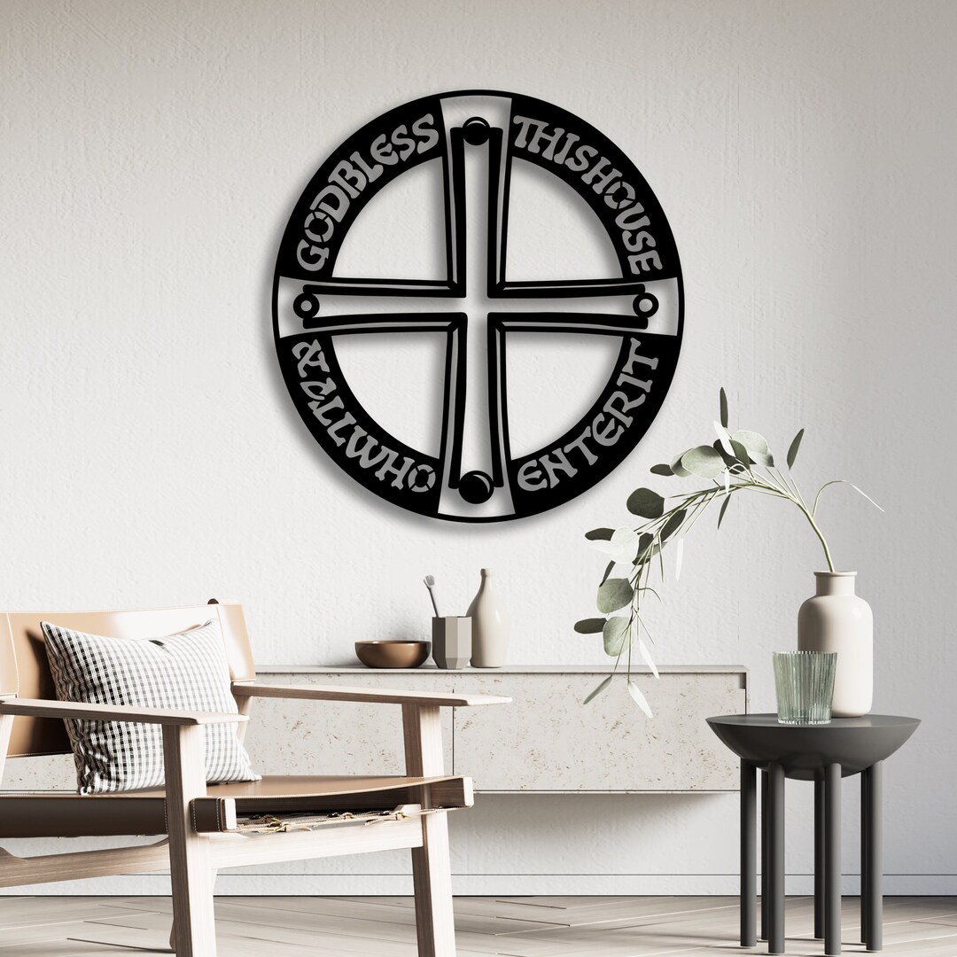 God Bless Metal Wall Decor Bless This Home Metal Wall Art Etsy.de