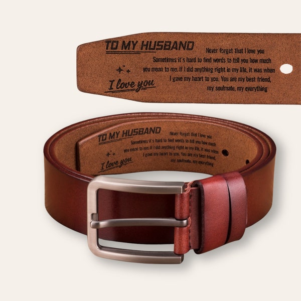 Father's Day Special: Personalized Leather Belt - Unique Gift for Him!