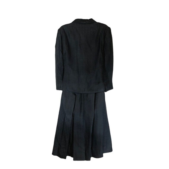 1930s-1970s Adele Simpson Blue Silk Two Piece Fit… - image 3